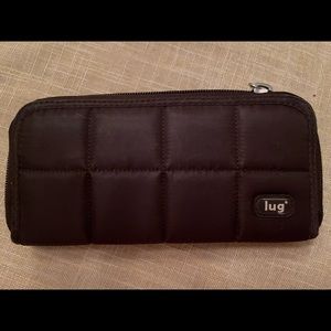 Lug Quilted Brown Wallet